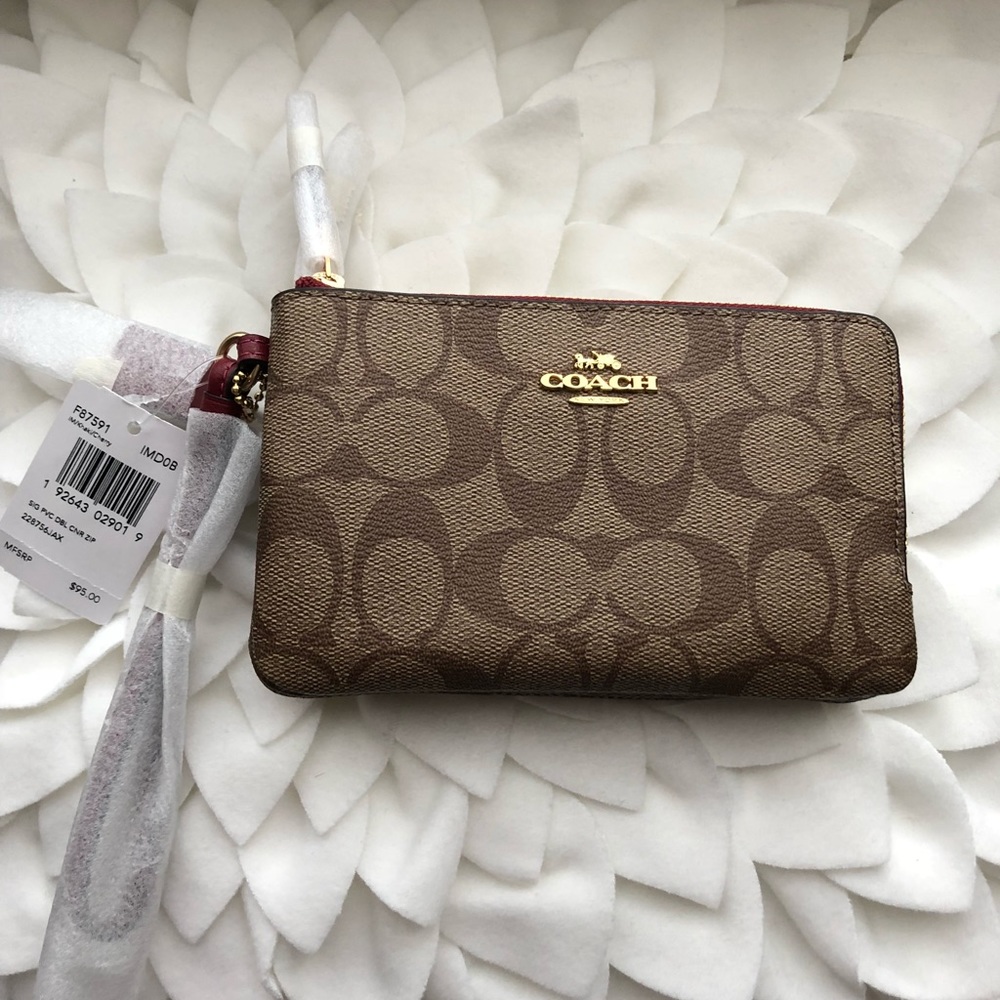 Coach Signature Wristlet